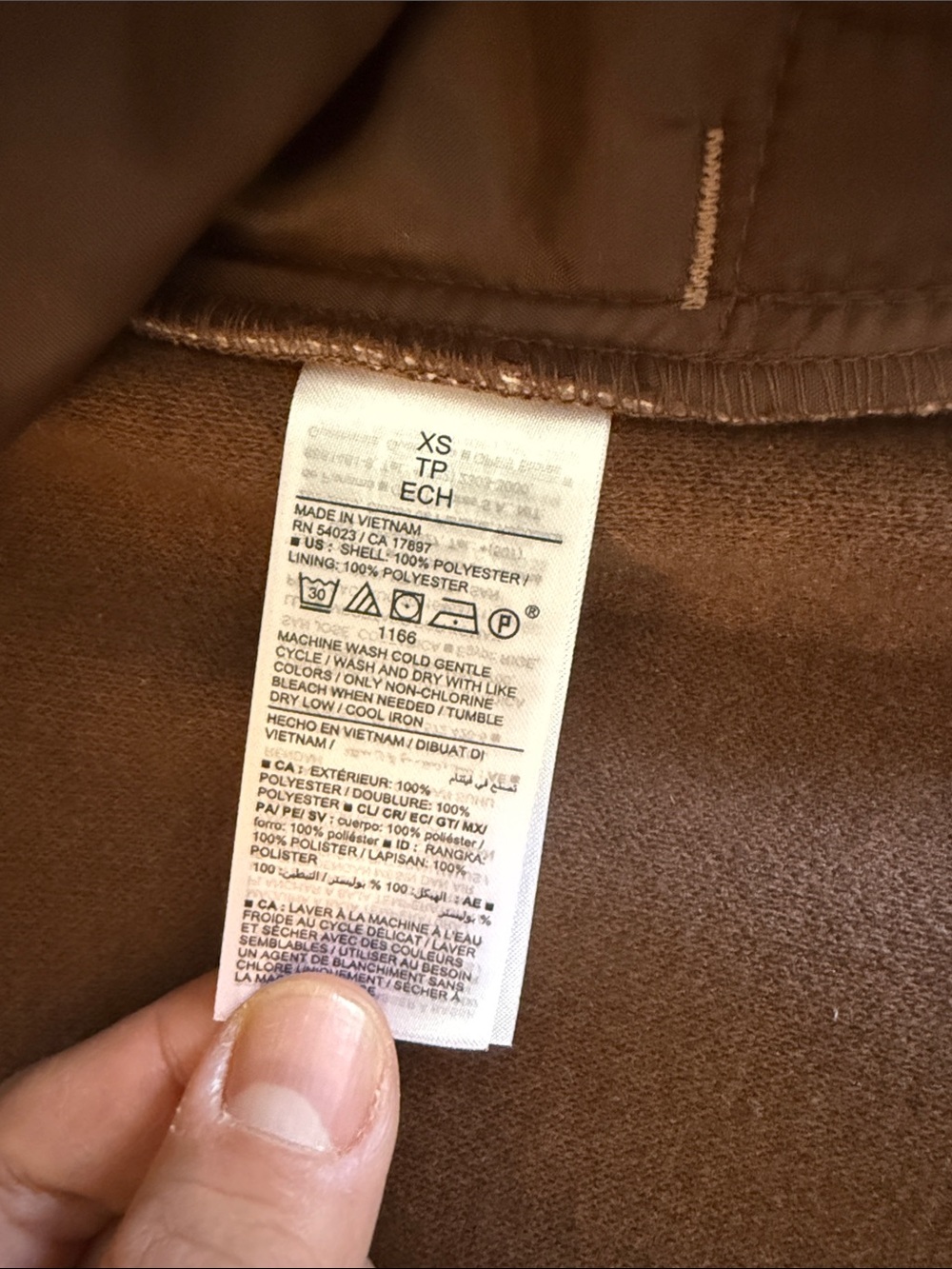 Old Navy Women’s Brown Polyester Pea Coat XS - Picture 6 of 11